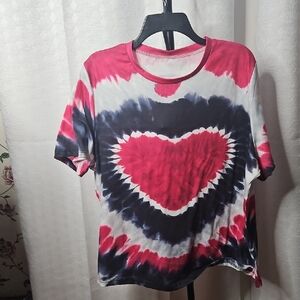 💙❤️ Heart Tie Dye Top